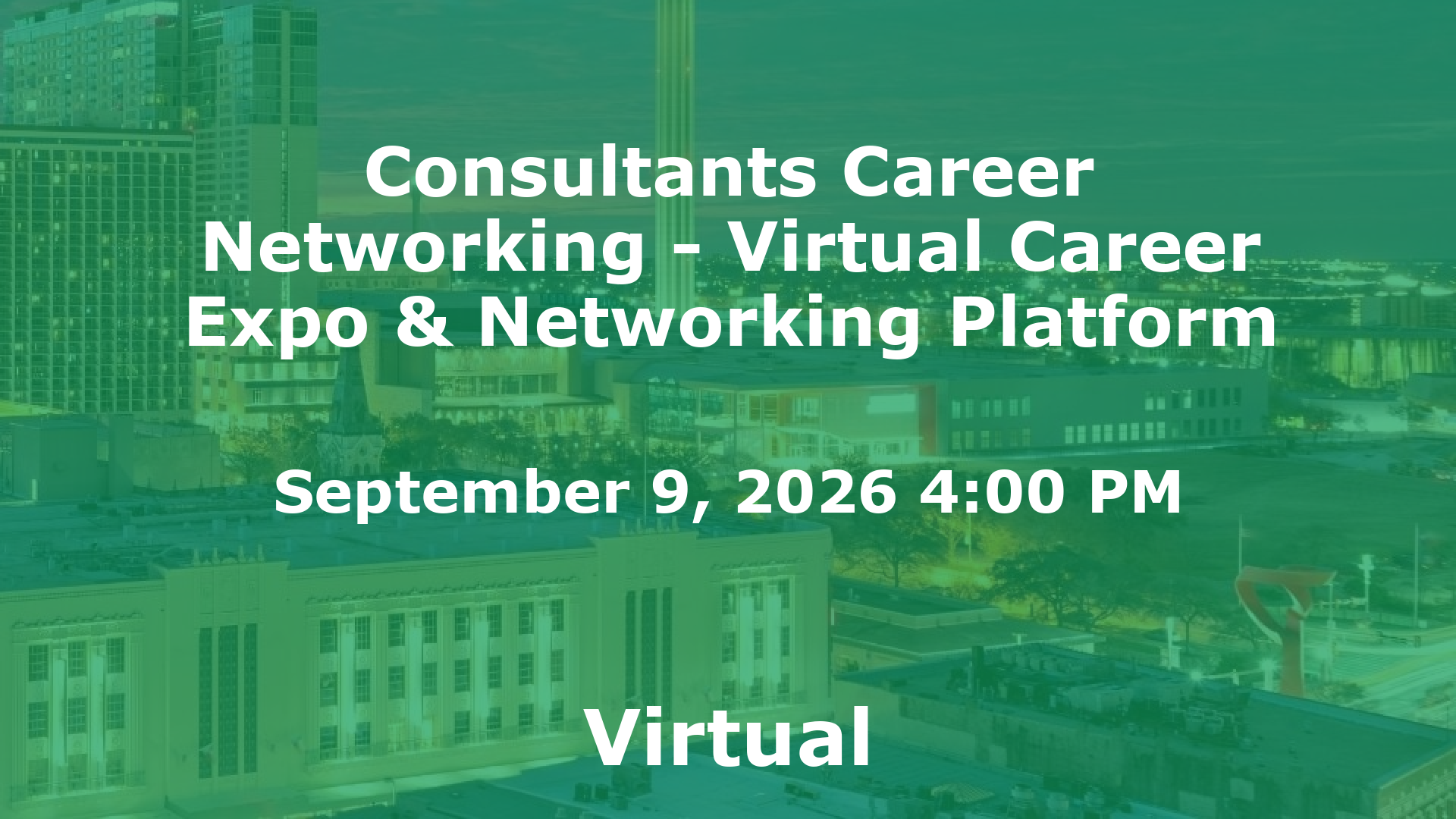 Consultants Career Networking - Virtual Career Expo & Networking Platform event image